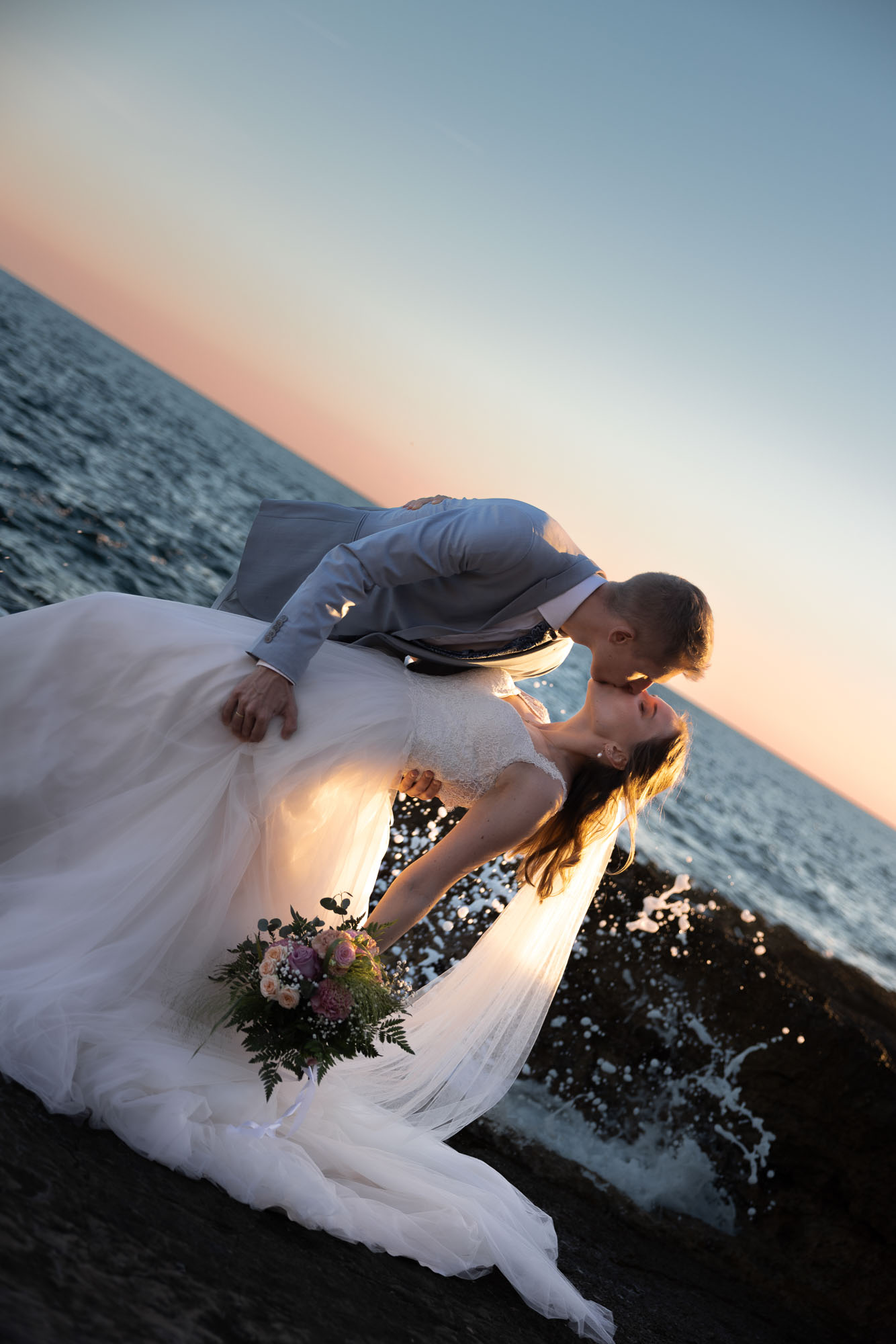 Destination Weddig Beach and Cliffs Valori wedding Photography